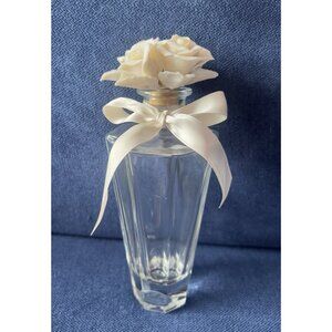 Cellini Collection Empty Perfume Bottle Handcrafted ITALY 7.5"H Rose Bouquet